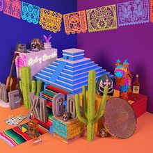 Mi Proyecto del curso: Dirección de Arte con Cinema 4D. Motion Graphics, Film, Video, TV, 3D, Animation, Art Direction, Photograph, and Post-production project by Karina González - 11.17.2021