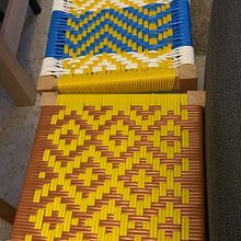 Mi Proyecto del curso: Introducción al tejido en cordón de PVC. Projekt z dziedziny Craft, Projektowanie i wyrób mebli, Projektowanie wnętrz,  Dekoracja wnętrz,  Tkactwo i Upcycling użytkownika vilaresp91 - 17.11.2021