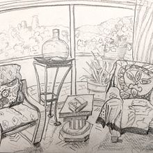Mi Proyecto del curso: Perspectiva artística: espacios desde tu punto de vista. Traditional illustration, Architecture, Drawing, and Architectural Illustration project by mhd21 - 11.18.2021