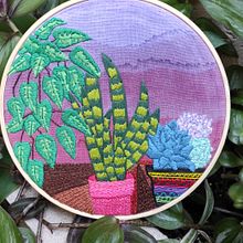 Meu projeto do curso: Introdução ao bordado botânico. Embroider project by Aline Cortes - 11.18.2021