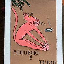 Equilíbrio é tudo!. Traditional illustration, Acr, lic Painting, Painting, and Fine Arts project by Thalita Mayara Brattig Silva - 11.19.2021