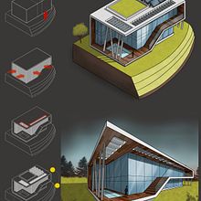 Mi Proyecto del curso: Sketching arquitectónico y artístico con Procreate. Architecture, Sketching, Digital Illustration, Digital Architecture, and Architectural Illustration project by Andrés Vargas - 11.19.2021