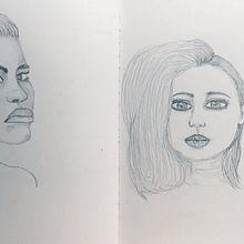Rheba's Final Project in Portrait Sketchbooking: Explore the Human Face course. Un proyecto de Bocetado, Dibujo, Dibujo de Retrato, Dibujo artístico y Sketchbook de Rheba - 18.11.2021