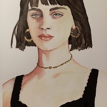 Mon projet du cours : Portrait à l'aquarelle d'après une photo. Traditional illustration, Watercolor Painting, and Portrait Drawing project by Laurence Rouffart - 11.19.2021