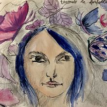 Tenendo le farfalle al filo. Traditional illustration, Painting, Creativit, Pencil Drawing, and Drawing project by Samuela Barbieri - 11.20.2021