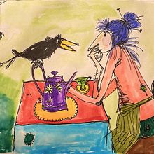 Mein Kursprojekt: Illustrationstechniken, um die Kreativität zu deblockieren. Design, Traditional illustration, Fine Arts, Painting, Creativit, Creating with Kids, and Sketchbook project by artypharty - 11.20.2021