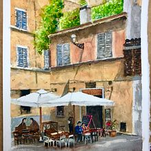 Esercizio del Corso di acquarello di Roberto Zangarelli. Un progetto di Illustrazione tradizionale di Alessandro Malvezzi - 20.11.2021
