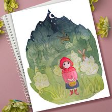 My project in Negative Watercolor Painting for Children's Illustration course. Traditional illustration, Painting, Pencil Drawing, Watercolor Painting, Children's Illustration, and Narrative project by lucie_maisonneuve - 11.21.2021
