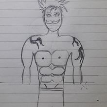 Mi Proyecto del curso: escanor. Traditional illustration, Character Design, Comic, Drawing, and Manga project by smaruzzi_p - 11.20.2021