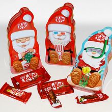 KIT KAT Ilustraciones para colección de latas Santa Claus. . Un progetto di Illustrazione tradizionale, Pubblicità e Packaging di Juanma García Escobar - 11.11.2021