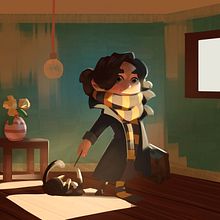 My project in Lighting Principles for Digital Painting course. Projekt z dziedziny Trad, c, jna ilustracja, Ilustracja c, frowa, Malarstwo c i frowe użytkownika Sophie Bach - 22.11.2021