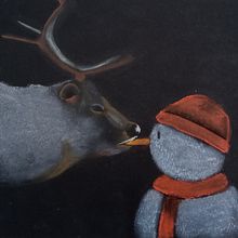 Ilustración navideña con pasteles. Traditional illustration, Fine Arts, Creativit, Drawing, and Realistic Drawing project by Ainhoa Venegas - 11.22.2021