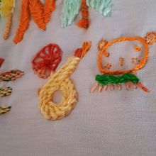 Mi Proyecto del curso: Introducción al bordado en relieve. Een project van Borduurwerk van Claudia Solis - 22.11.2021