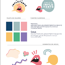 Amiga influyente - podcast . Design de acessórios, Br e ing e Identidade projeto de Manuela Velásquez Estrada - 26.08.2021