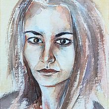 My project in Artistic Portrait with Watercolors course. Fine Arts, Painting, Watercolor Painting, and Portrait Drawing project by mag_mil - 11.23.2021