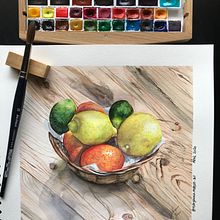 Aquarelle creations  . Watercolor Painting, Traditional illustration, Fine Arts, Painting, Sketching, Drawing, Naturalistic Illustration, and Sketchbook project by Maryanna Mohsen - 11.23.2021