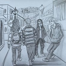 My project in Basic Principles of Drawing People from Imagination course. Fine Arts, Pencil Drawing, and Figure Drawing project by Freda Coetzee - 11.23.2021
