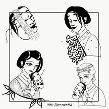 Sesshumaru and Vegeta (redraw from orignal Manga). Traditional illustration project by Alexander ragaglia - 11.23.2021