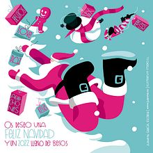 Felicitación campaña Navidad Ilustratum Studio. Un progetto di Illustrazione tradizionale, Pubblicità e Motion graphics di Juanma García Escobar - 24.11.2021