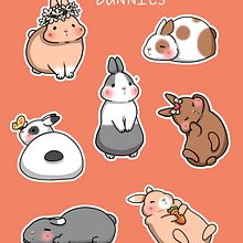 Chonky bunnies. Drawing, Instagram, Digital Drawing, and Design project by Ethel Chan - 11.24.2021