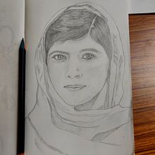 Malala. Un proyecto de Ilustración tradicional, Sketchbook y Bocetado de absodoodly - 24.11.2021