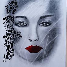 Mon projet du cours : Portrait artistique au fusain : créez des ambiances. Traditional illustration, Fine Arts, Drawing, Portrait Drawing, Realistic Drawing, and Artistic Drawing project by Carine Bonaerts - 11.24.2021