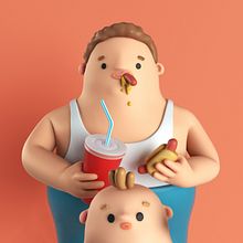 Its all about nutrition. Un projet de Illustration traditionnelle, 3D , et Conception de personnages de YIPPIEHEY - 24.11.2021