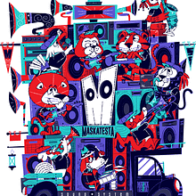 Maskatesta . Een project van Traditionele illustratie,  Ontwerp y Redactioneel ontwerp van Mr. Kone - 24.11.2021