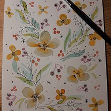 Mon projet du cours : Création d’une composition florale à l’aquarelle. Traditional illustration, Fine Arts, Painting, Watercolor Painting, Botanical Illustration, and Naturalistic Illustration project by Sandrine GiDes - 11.24.2021
