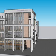 Town House, Kingston University, Kingston-on-Thames, UK. . Architecture, and Traditional illustration project by David Horgan - 10.31.2021