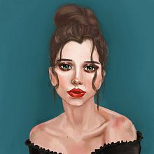 Retrato. Traditional illustration, Design, Character Design, and Fine Arts project by Paula Orts Ivorra - 11.25.2021