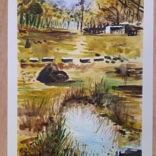 My project in Natural Landscapes in Watercolor course. Un progetto di Belle arti, Pittura e Pittura ad acquerello di Iulia Albota - 25.11.2021