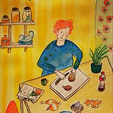 My first drawings with Sarah's course, a drawing a day for 4 days. Un proyecto de Ilustración tradicional de Valerie O'Connor - 25.11.2021