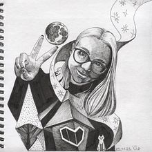 My project in Realistic Portraits with Pen course. Un projet de Illustration traditionnelle, Dessin, Dessin de portrait, Dessin réaliste , et Dessin artistique de Svetlana Volchak - 23.11.2021