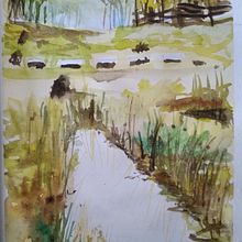 Mi Proyecto del curso: Paisajes naturales en acuarela. Un proyecto de Bellas Artes, Pintura y Pintura a la acuarela de habanavalencia8 - 25.11.2021