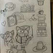 Meu projeto do curso: Ilustração kawaii: crie personagens adoráveis. Traditional illustration, Character Design, and Manga project by Mariana Sgambato - 11.25.2021