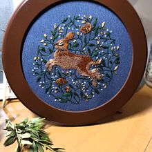My project in Freehand Needle Painting: Embroider the Beauty of Wildlife course. Projekt z dziedziny Trad, c, jna ilustracja i  Haft użytkownika Lusine Issaian - 24.11.2021