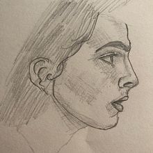 My project in Portrait Sketchbooking: Explore the Human Face course. Sketching, Drawing, Portrait Drawing, Artistic Drawing, and Sketchbook project by Abigail Navarro - 11.25.2021