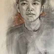 My project in Realistic Portrait with Graphite Pencil course. Traditional illustration, Fine Arts, Sketching, Pencil Drawing, Drawing, Portrait Drawing, Realistic Drawing, Artistic Drawing, and Figure Drawing project by mabelrf - 11.26.2021