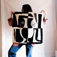 Mon projet du cours : Technique du tufting pour la création de tapis. Projekt z dziedziny Craft,  Dekoracja wnętrz,  Tkactwo, DIY, Wzornictwo tekst i liów użytkownika Anais Vindel - 26.11.2021