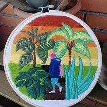 My project in Introduction to Botanical Embroidery course. Embroider project by Constança Lopes - 11.26.2021
