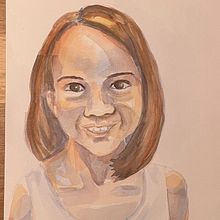 My project in Artistic Portrait with Watercolors course. Fine Arts, Painting, Watercolor Painting, and Portrait Drawing project by Teres D - 11.26.2021