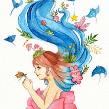 Mi Proyecto del curso: Técnicas de acuarela para ilustraciones de ensueño. Un progetto di Illustrazione tradizionale, Disegno, Pittura ad acquerello e Illustrazione editoriale di Michel Salazar Olivero - 26.11.2021