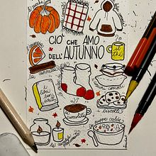Il mio progetto del corso: Doodling creativo e hand lettering per principianti Ein Projekt aus dem Bereich Traditionelle Illustration von Claudia Sfetez - 27.11.2021
