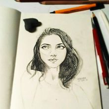 30 Days of Portrait Sketchbook: Explore the Human Face. Sketching, Drawing, Portrait Drawing, Artistic Drawing, and Sketchbook project by Qurratul Yeen - 11.24.2021