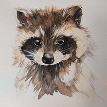 My project in Expressive Animal Portraits in Watercolor course. Ilustração tradicional, Pintura em aquarela, Desenho realista e Ilustração naturalista projeto de bridie_2 - 28.11.2021