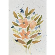 My project in Floral Arrangement Illustration in Watercolor course. Un proyecto de Ilustración tradicional, Bellas Artes, Pintura, Pintura a la acuarela, Ilustración botánica e Ilustración naturalista				 de Katrien - 28.11.2021