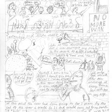 The Invasion: My project in Creation of Autobiographical Graphic Novels course. Traditional illustration, Writing, Comic, Drawing, Stor, board, Ink Illustration, and Narrative project by Shaun Levin - 11.28.2021