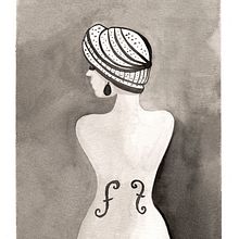 Le violon d'Ingres - My project for the course Illustration with India Ink course. Traditional illustration, Fine Arts, Drawing & Ink Illustration project by Lili Moria - 11.28.2021
