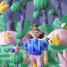 My project in Cinema 4D: Bring Playful 3D Illustrations to Life course. Een project van Traditionele illustratie, 3D, Digitale illustratie y  3D-modellering van Vedant hegde - 28.11.2021